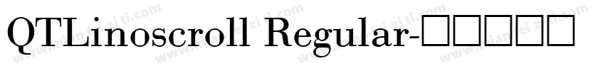 QTLinoscroll Regular字体转换